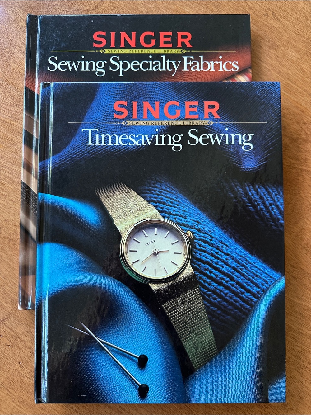 Two Singer Sewing Reference Library Books Timesaving Sewing, Specialty Fabrics